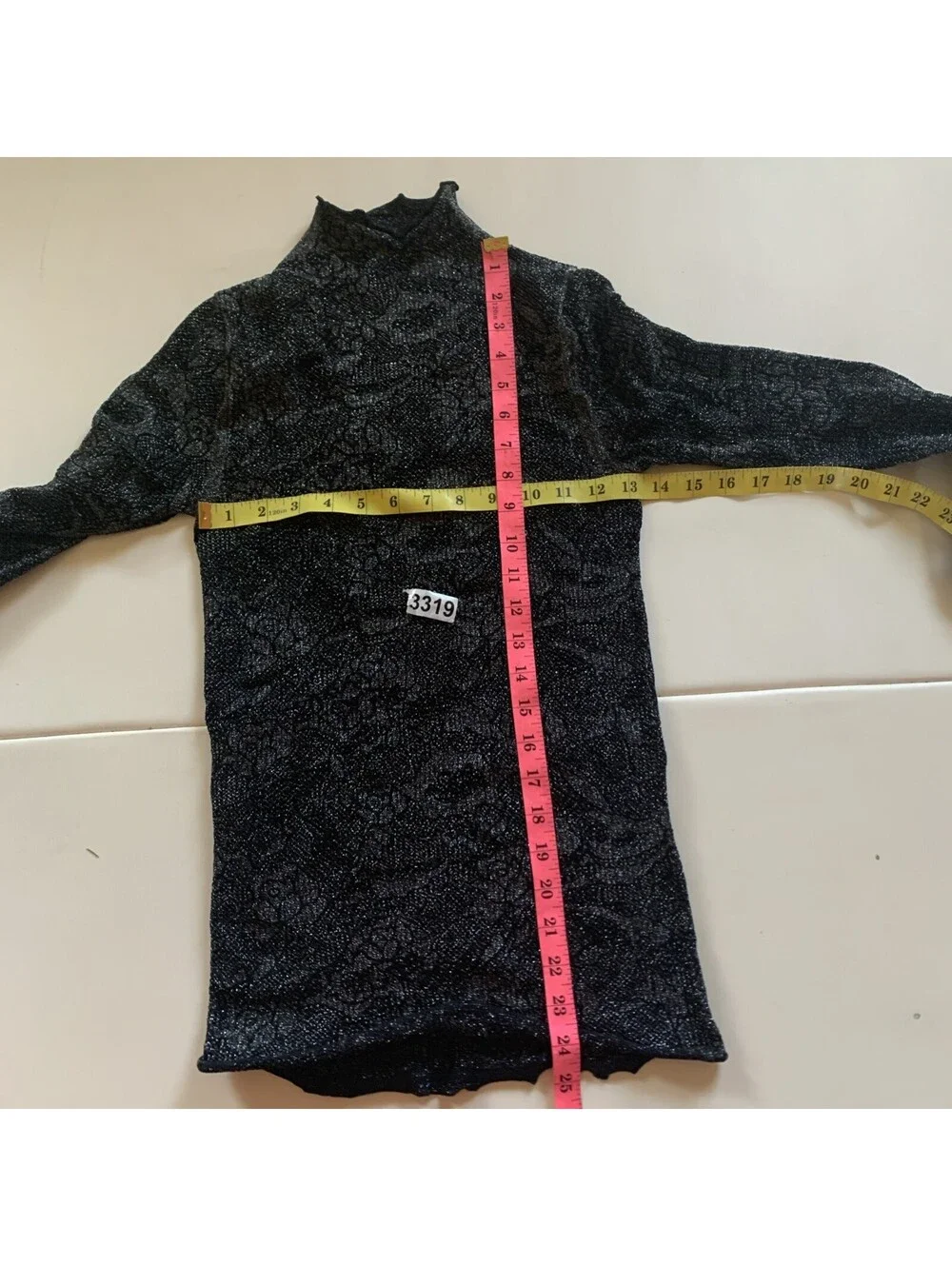 intimately free people Sheer Lace Top Long sleeve Sz M L